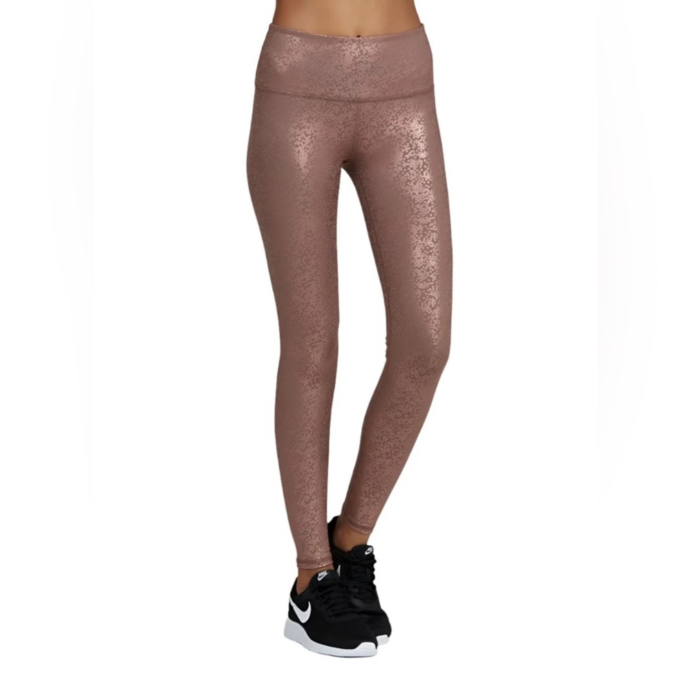 NOLI Shimmering Rose Gold Gloss Leggings - Picture 4 of 9